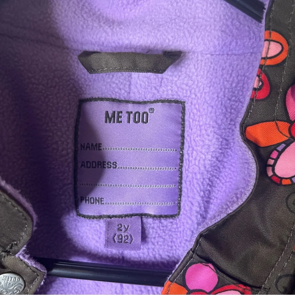 Me Too Colorful Floor Pattern Snowsuit‎ Size 2Y